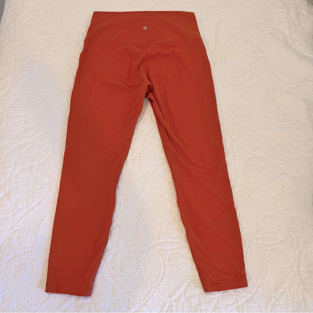 Lululemon Align Legging Size 10, 25” Inseam, deep orange